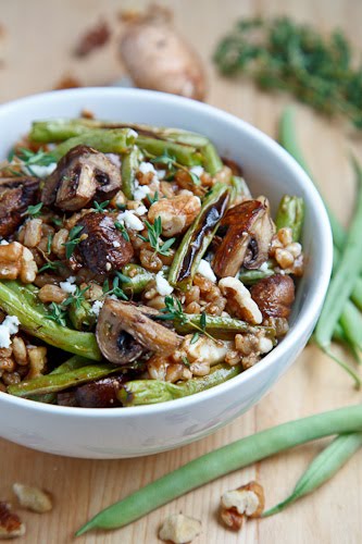 Green-beans-mashroom-salad
