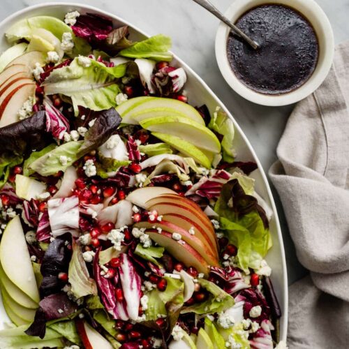 Radicchio and butter bean salad